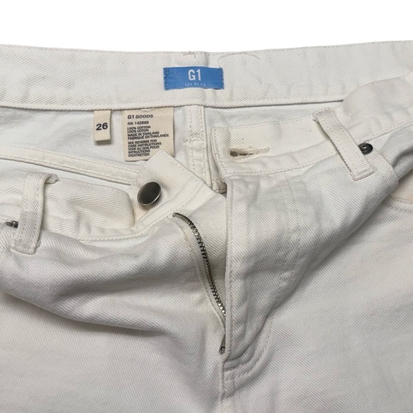 Elegant Cream Straight Leg Women's Jeans - Picture 5 of 11